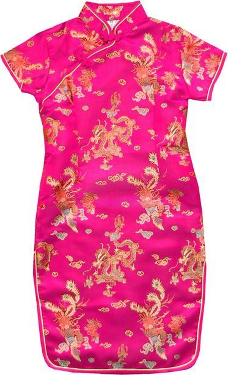TA-HWA Chinese Kinderjurk Dragon & Phoenix Meisjes Jurk 98