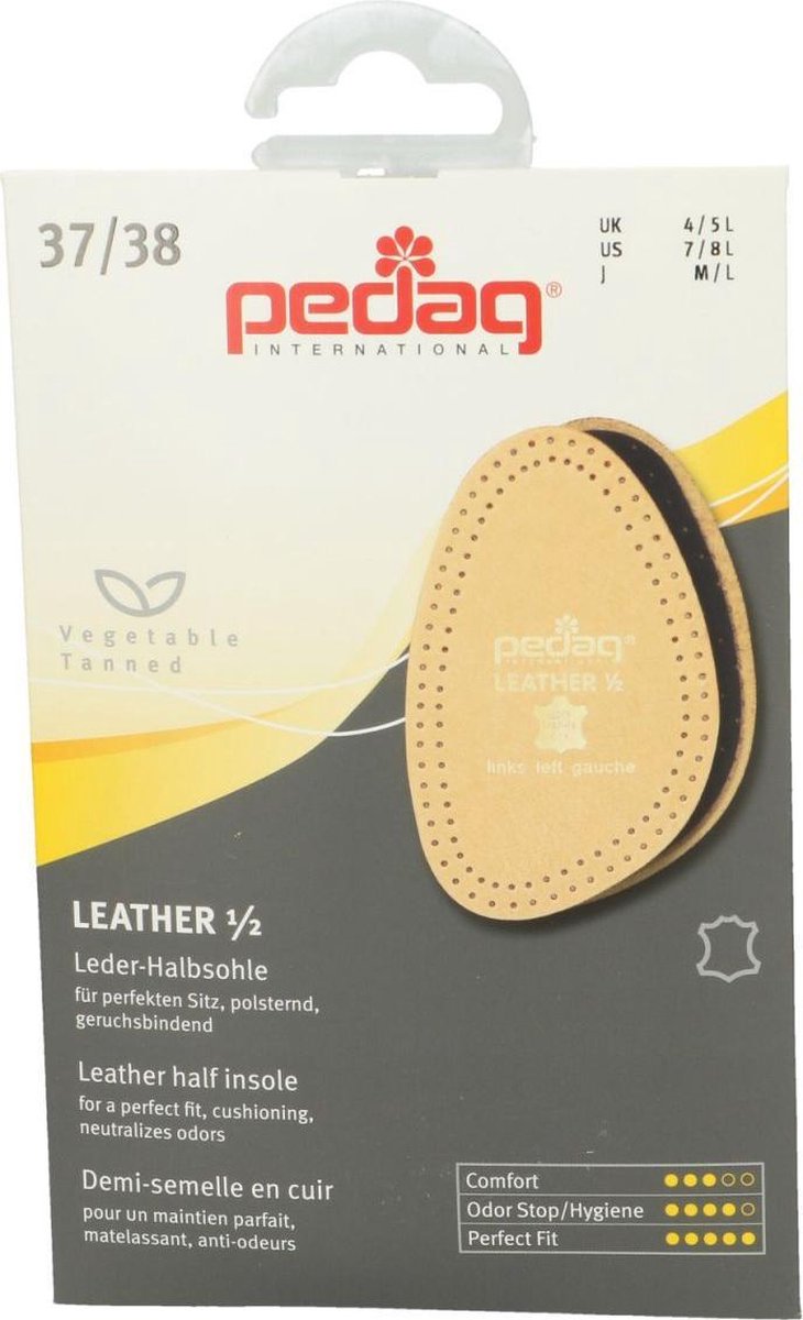 Pedag - beige - halfzool - leder - maat 39/40