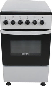 OCEANIC OCEACE5060S1 Elektrisch fornuis - 4 zones - Elektrische oven - Natuurlijke convectie - 52 L - Zilver
