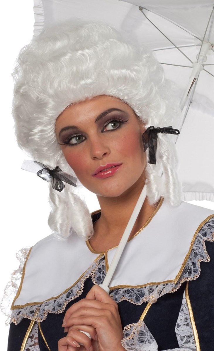 Antoinette pruik wit
