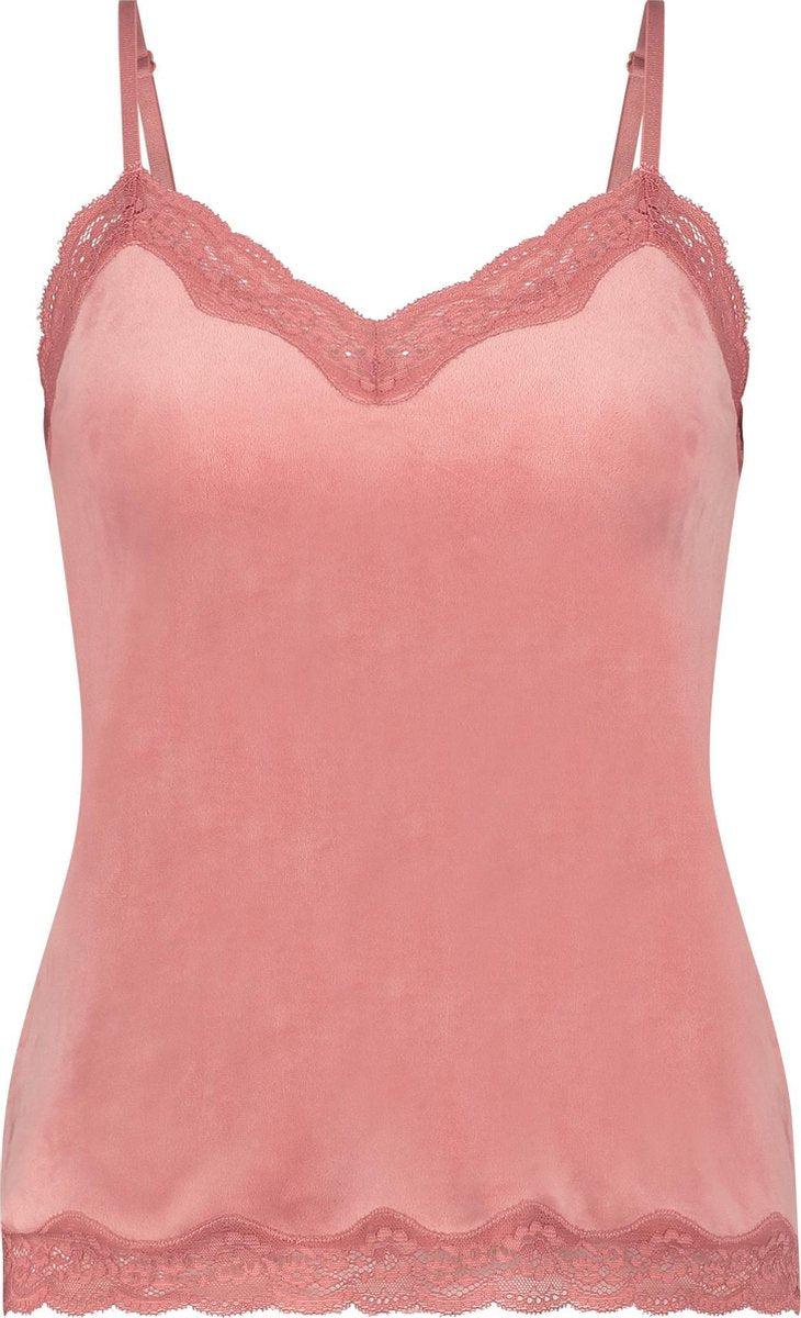 Hunkemöller Dames Cami velours - maat 2XS
