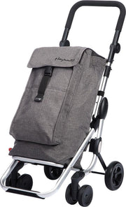 Playmarket Boodschappentrolley Go Up Stof 4 wielen - 40 L Inhoud - inklapbaar - Extra vriesvak