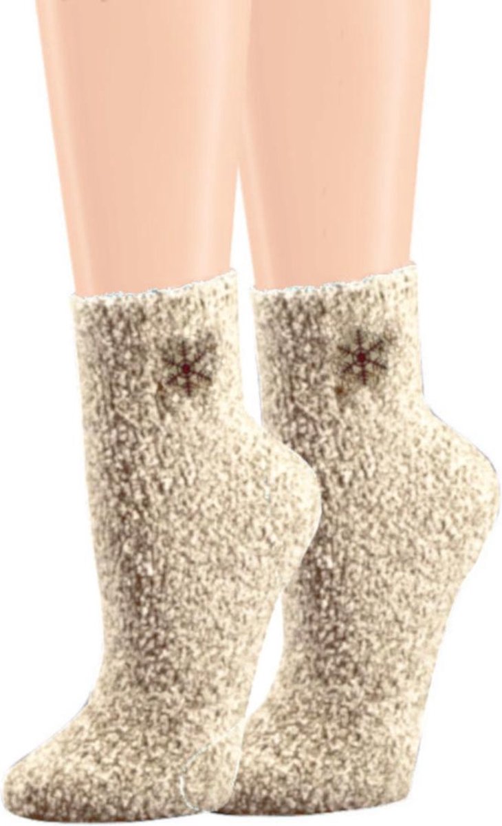 Topsocks bedsokken kleur: creme maat: 36-41
