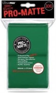 Ultra Pro-Matte Board Game Sleeves: Standard Green (66x91mm) - 100 stuks