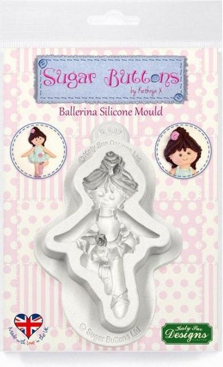 Katy Sue - Ballerina siliconen mal  Sugar Buttons