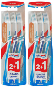 Aquafresh Flex tandenborstel medium 6 stuks
