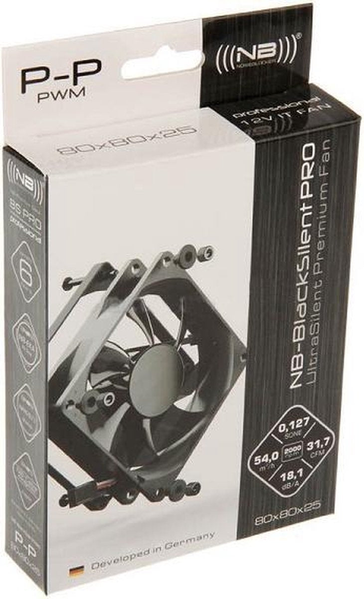 Noiseblocker BlackSilentPro P-P Computer behuizing Ventilator