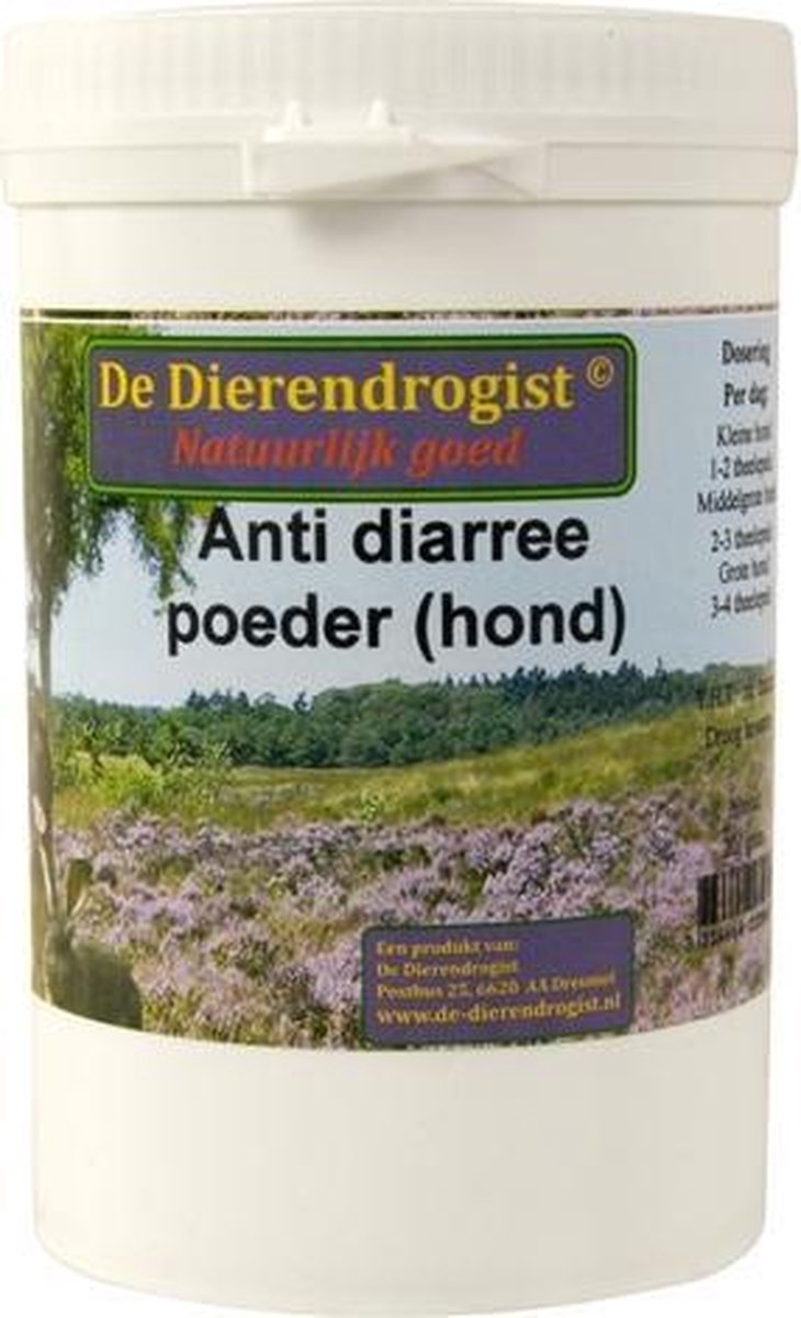 Dierendrogist diarree poeder hond - 200 gr - 1 stuks