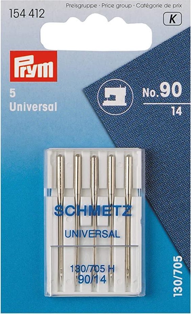 Prym - naaimachinenaalden standard - 5 naalden voor naaimachine universeel - 90/14 130/705
