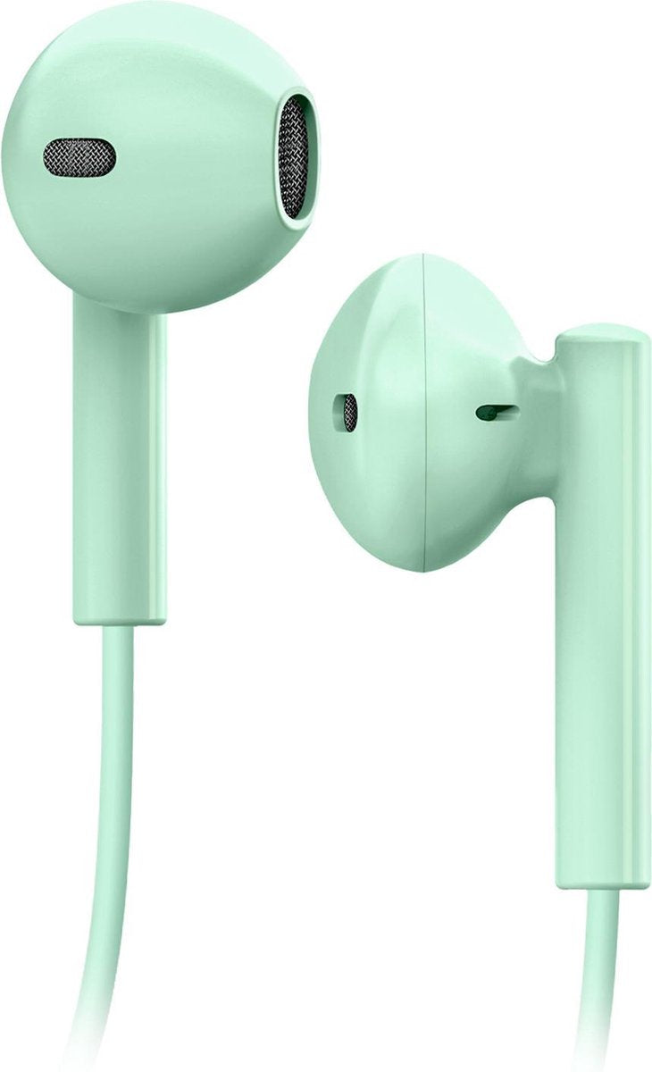 SBS Stereo earset Lightning connector groen