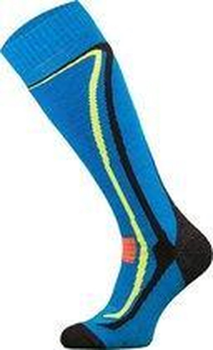 Comodo Skisokken met Merino met Merino Wol - Royal Blauw - Unisex 35/38