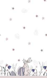 Duni Tafellaken Easter Post 138 X 220 Cm Papier Roze/paars