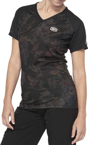 100% Dames MTB Fietsshirt Airmatic - ZwartGroen - M