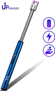 Superlit Plasma Aansteker - Lange Aansteker voor  Kaarsen of BBQ – Elektrische Lighter The Flex (Blauw)