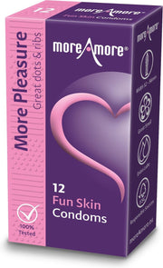 MoreAmore - Condoom Fun Skin 12 st.