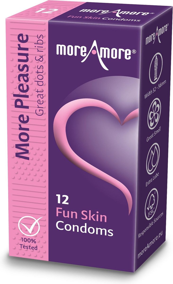 MoreAmore - Condoom Fun Skin 12 st.