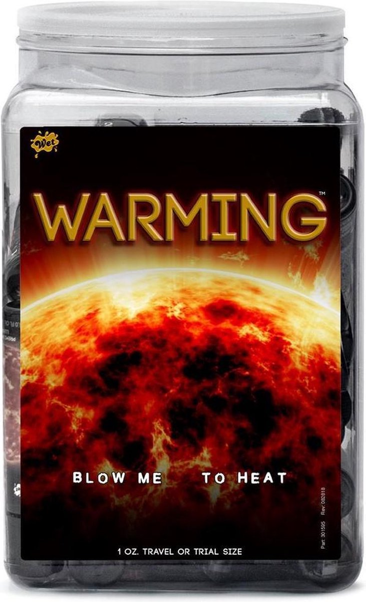 WET Warming Glijmiddel - 36 x 30 ml in counter bowl display