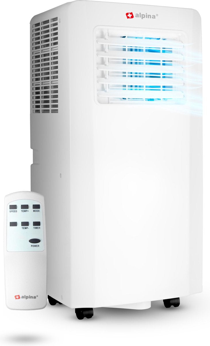 Alpina Mobiele Airco A007G - Luchtontvochtiger - Luchtreiniger - Ventilator - 11000 BTU - Timer - Afstandsbediening