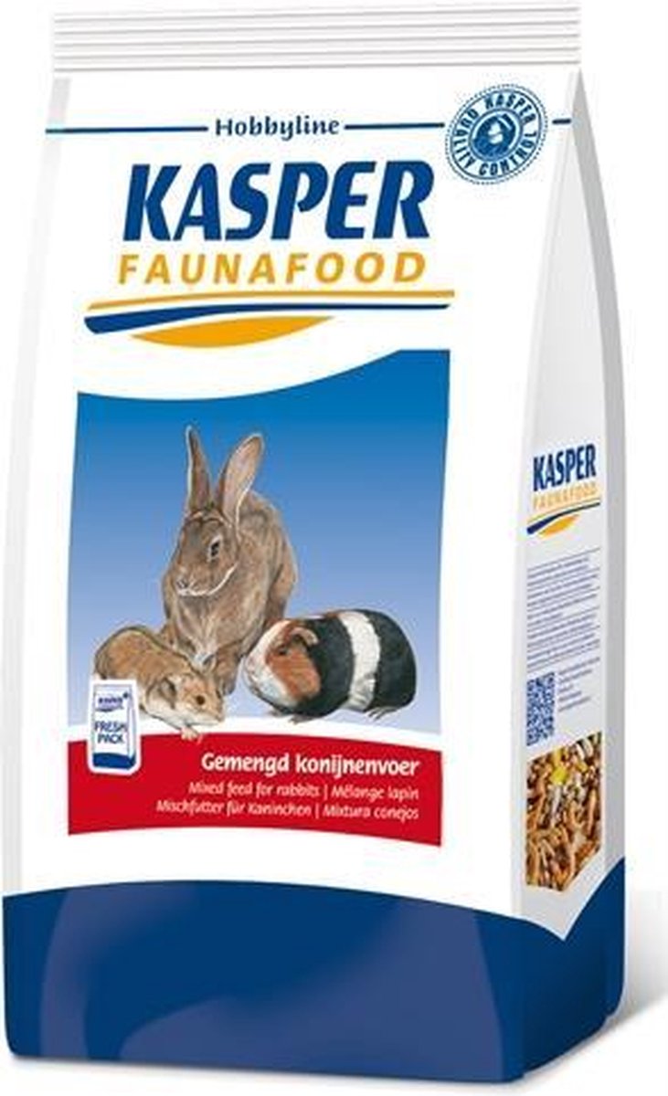 Kasper faunafood hobbyline gemengd konijnenvoer met rode wortel - 3
