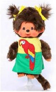 Monchhichi Meisje Papagaai - 20cm