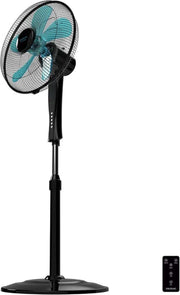 Cecotec Statiefventilator - Afstandsbediening - Ventilator staand - 5 bladen - Koperen motor - Zwart