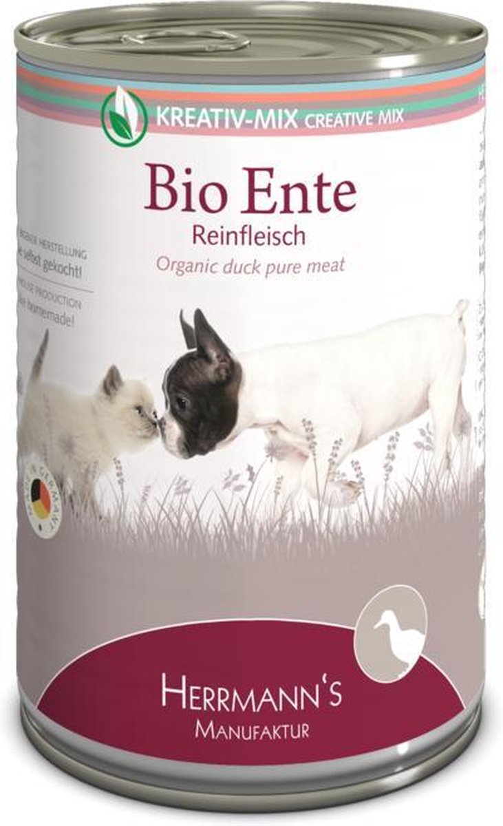 16x Herrmann's Bio Pure eend 400 gr.