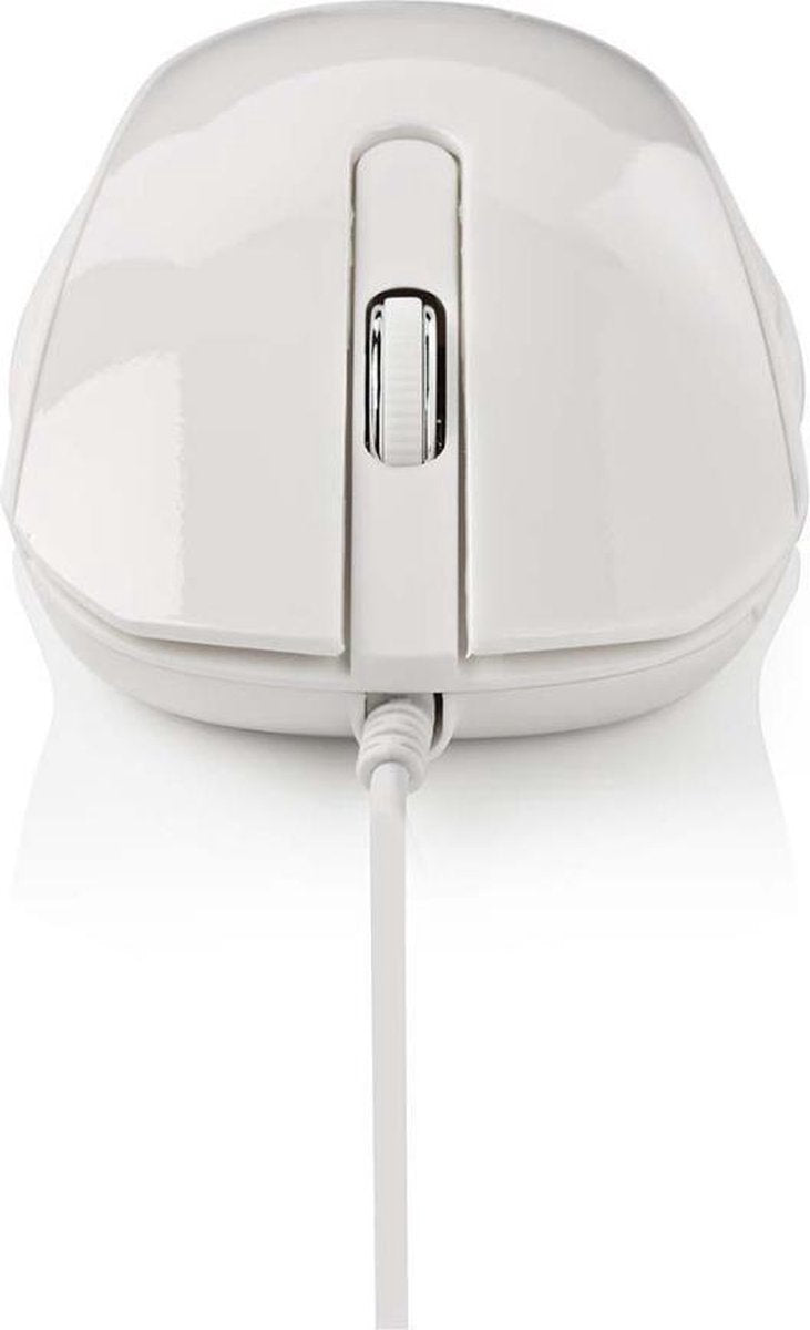 Bedrade optische Muis | 1000 dpi | 3-knops | Wit