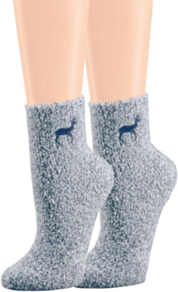 Topsocks bedsokken kleur: grijs maat: 36-41