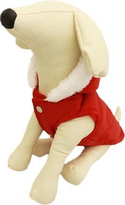 Bodywarmer in de kleur rood - D-M ( rug lengte 30 cm