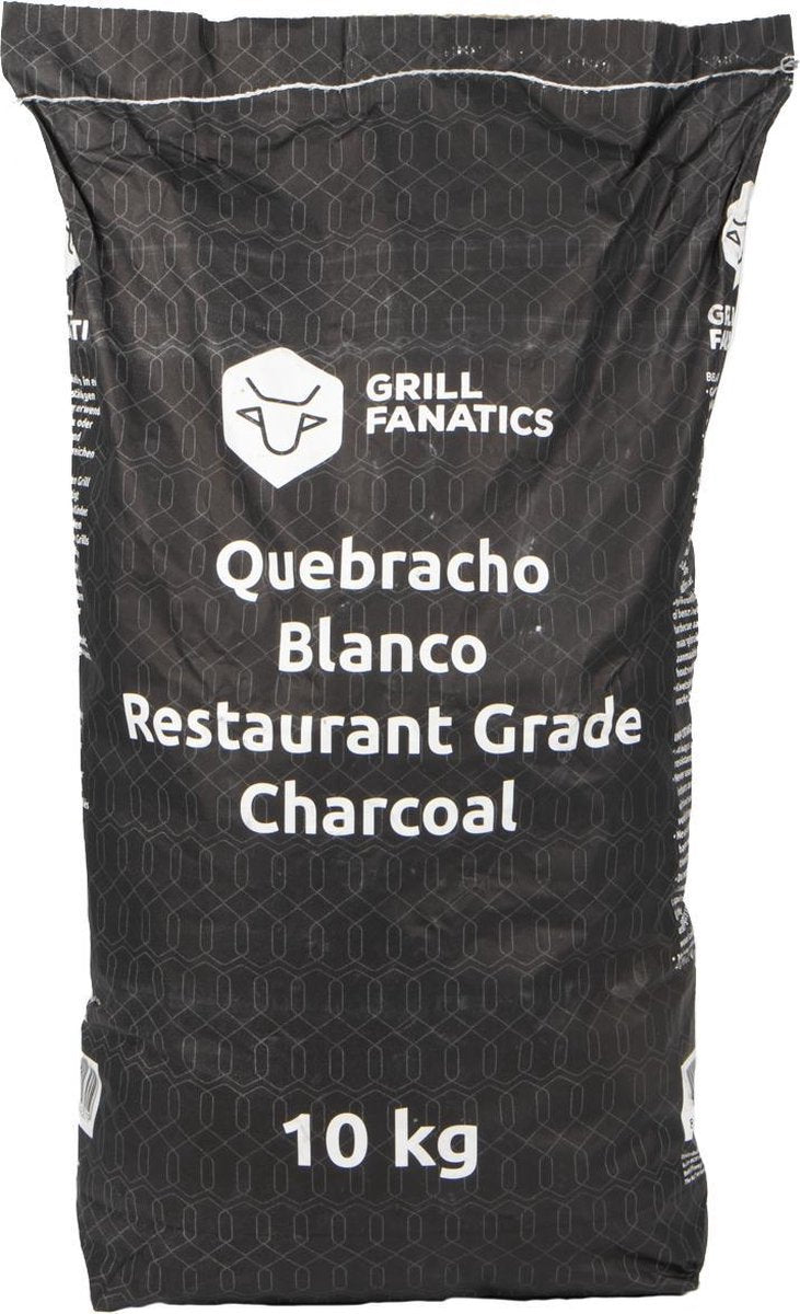 Grill Fanatics houtskool Quebracho - 10 Kg - 1x zak 10 Kg