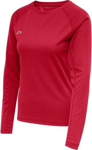 Newline Core Running LS Shirt Dames - rood - maat M