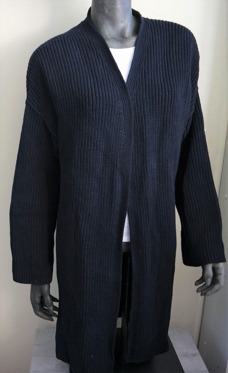 Moscow Cardigan Vest - Night Blue/ Blauw - Maat M