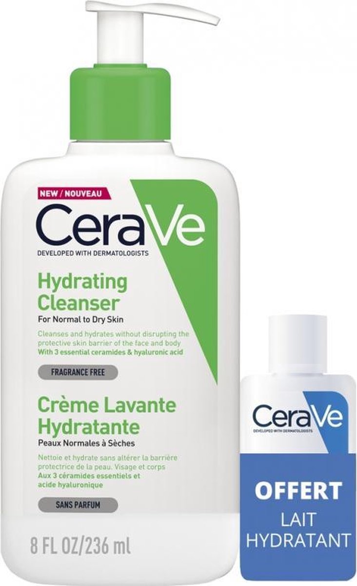 CeraVe Hydrating Cleanser 236ml + CeraVe Moisturising Lotion 20 ml