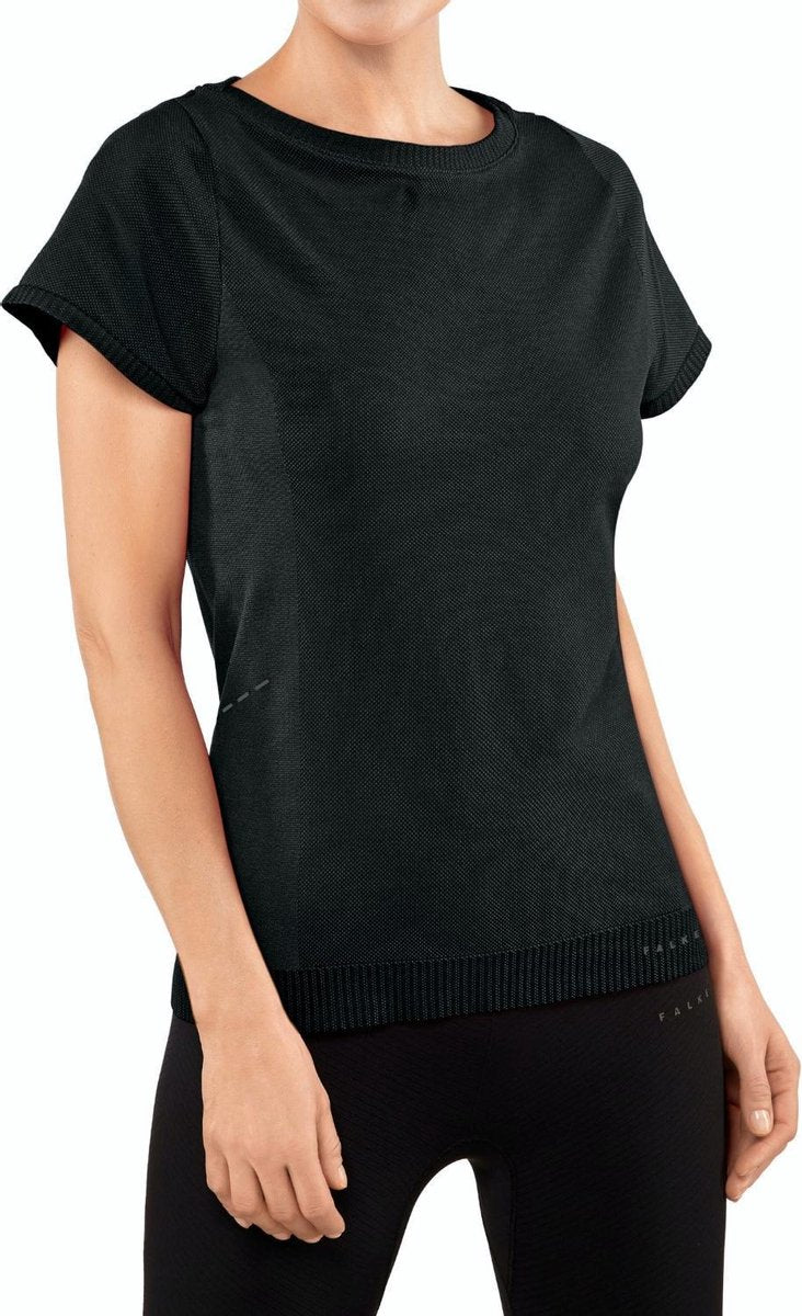 FALKE Active T-Shirt Dames 37929 - Zwart 3000 black Dames - M/L