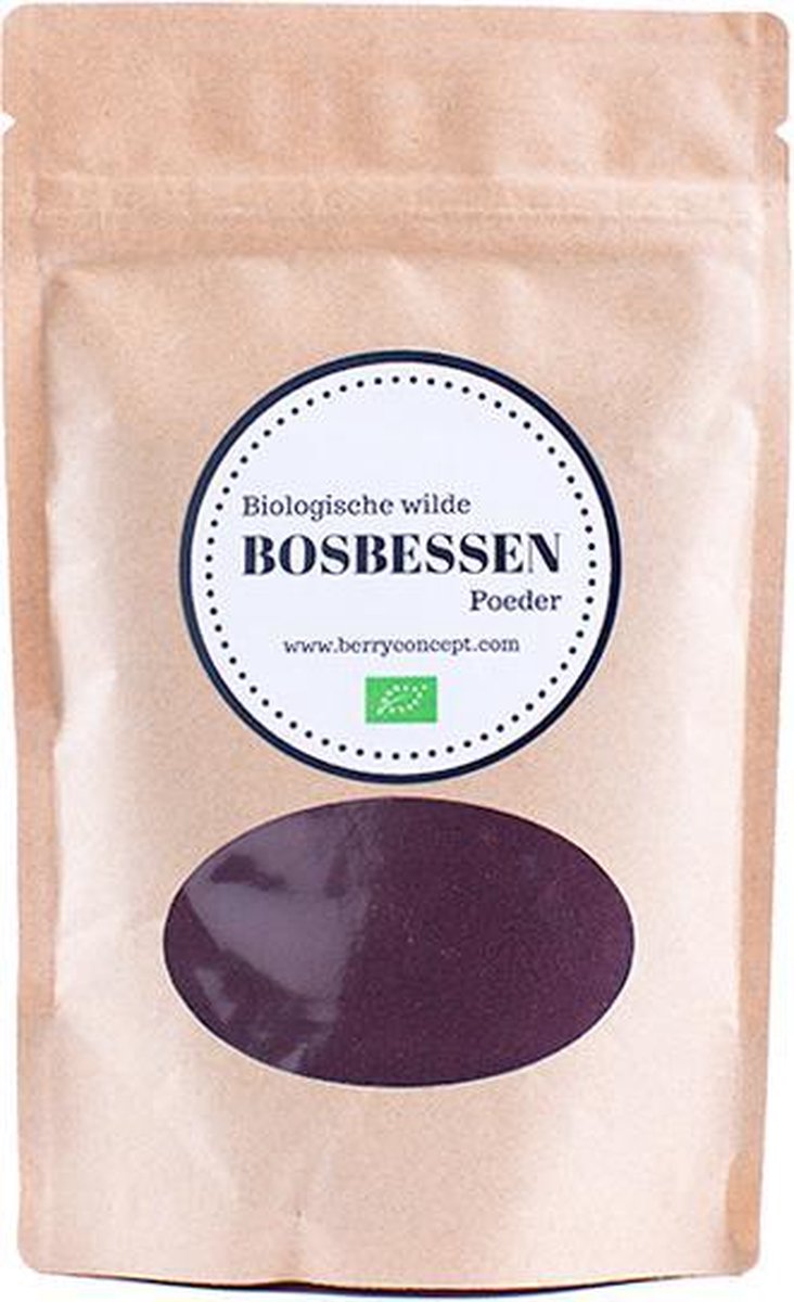 Biologische wilde bosbessen poeder 150 gram