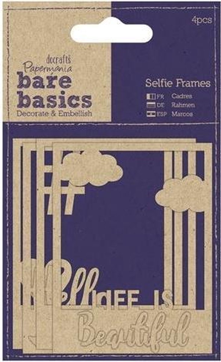 Selfie Omlijsting (4  stuks) - Bare Basics - Vriendschap