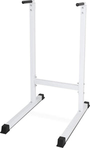 Dip station - Fitnessmaterialen - Buikspieren - Hometrainer - Metaal - 98 x 65 x 125 cm - Wit