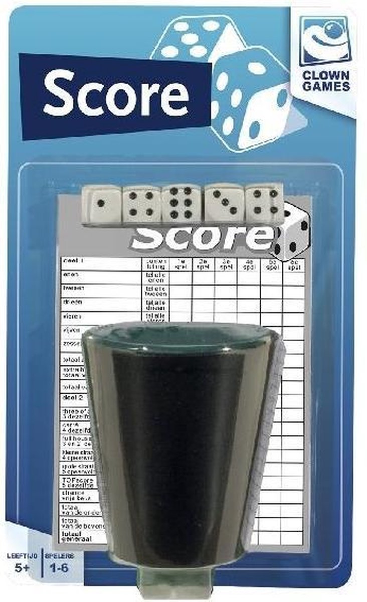 Clown Dobbelset + Scoreblok