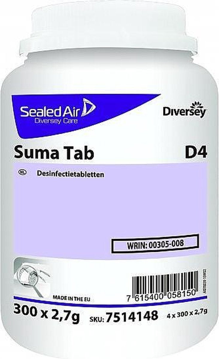 Suma tab D4 desinfectietabletten 300 stuks
