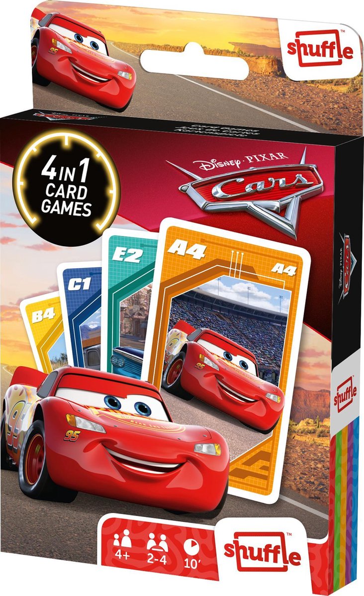 Disney.Pixar Cars - 4in1 - Speelkaarten (Kwartet