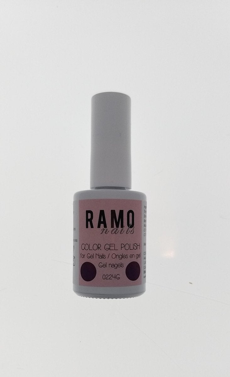 Ramo gelpolish 0224G-gel nagellak-gelpolish-gellak-uv&led-15ml-soak off-paars metallic