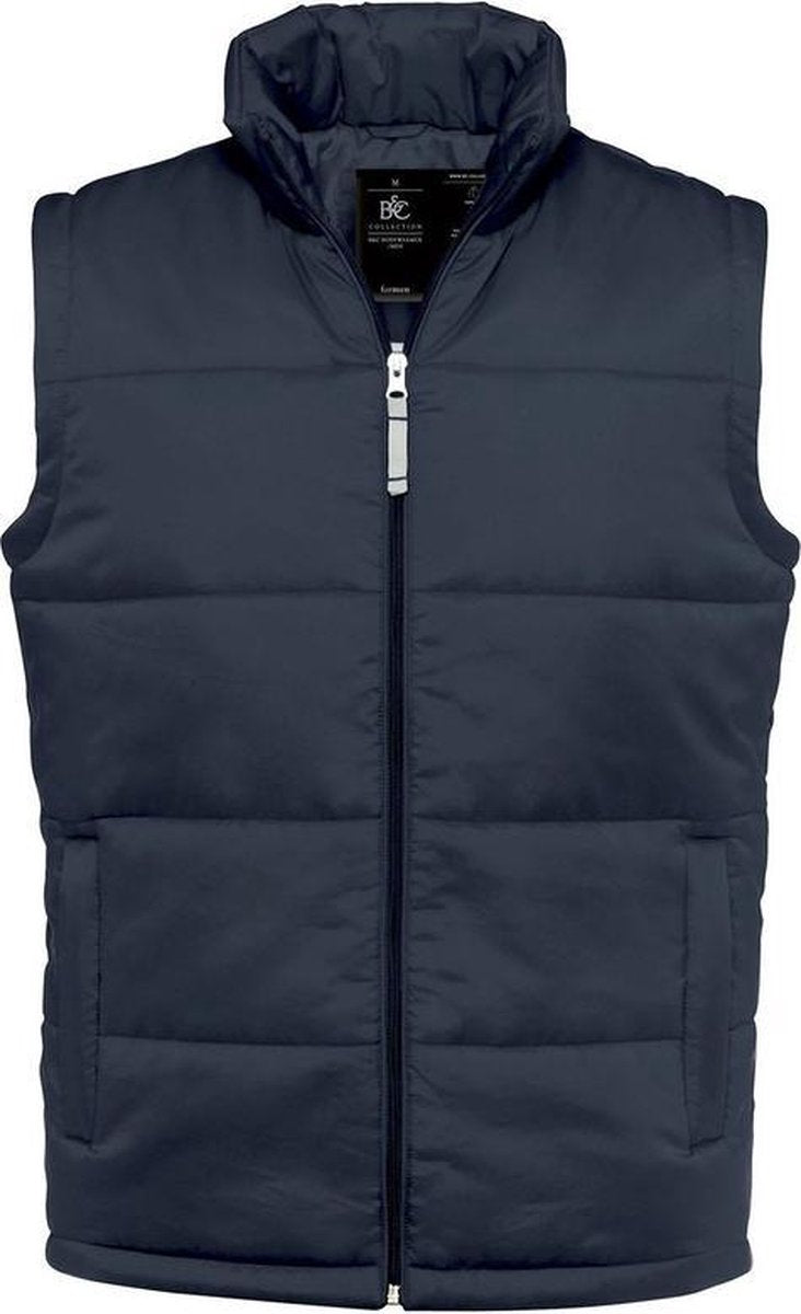 Navy blauwe bodywarmer voor heren L (52)