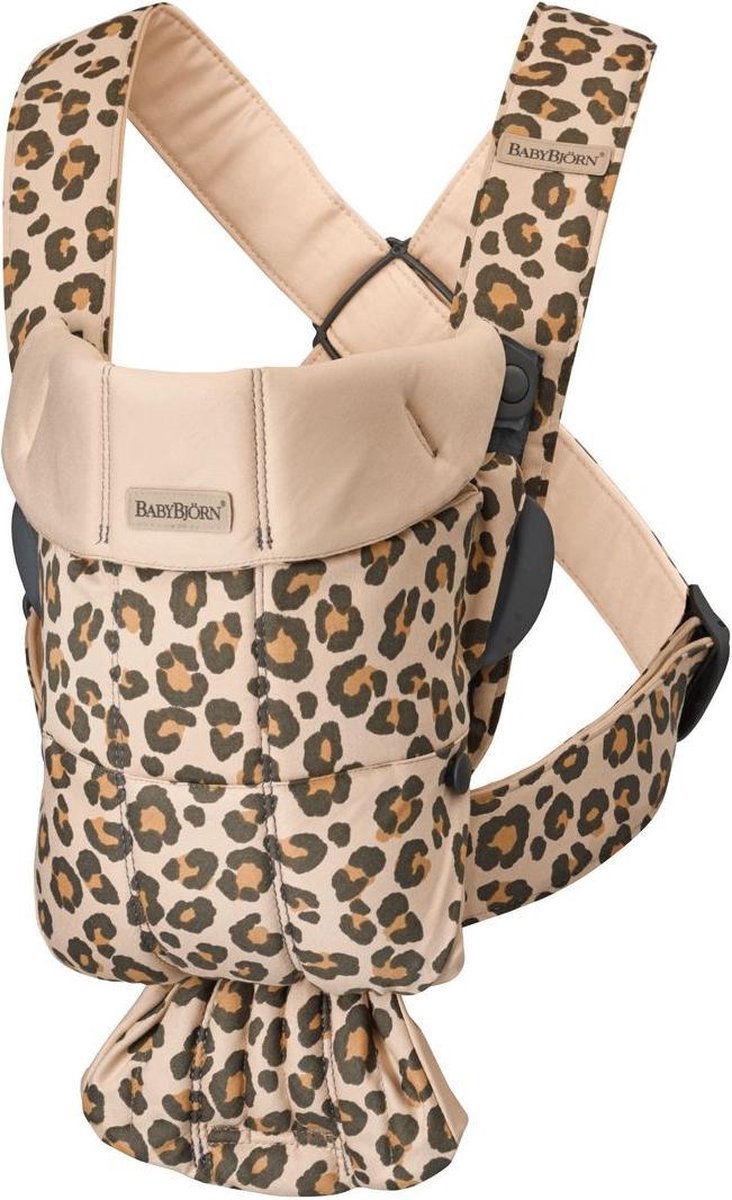 BABYBJÖRN Draagzak Mini - Beige-Luipaard Cotton