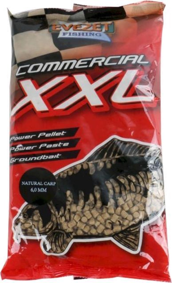 Evezet Commercial XXL Natural Carp - 6.0 mm - 900g - Bruin