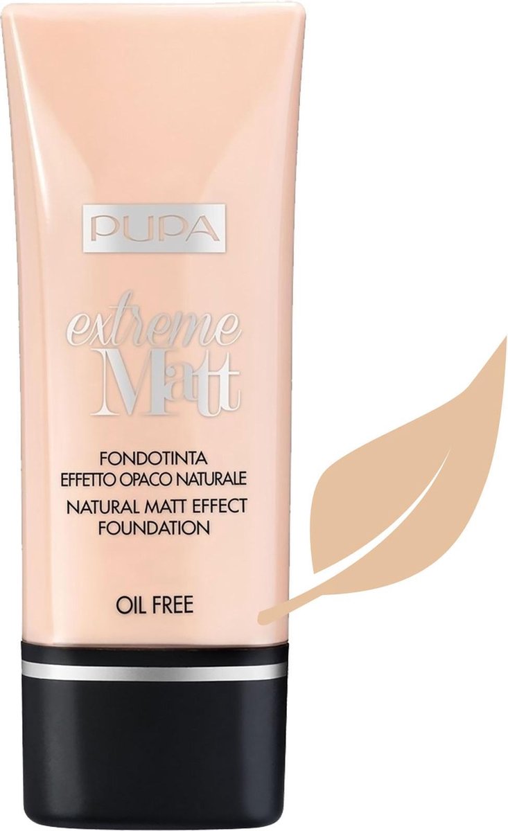 Pupa - Extreme Matt Effect Foundation Spf10 Mattifying Face Primer 002 Ivory 30Ml