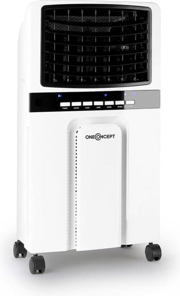 oneConcept Baltic ventilator luchtkoeler luchtbevochtiger - 6 liter - 3 snelheden - 360 m³/h - timer - afstandsbediening - 64 dB