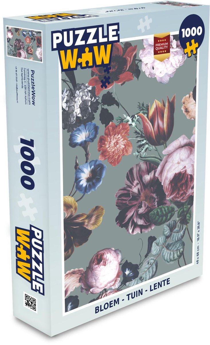 Puzzel - Puzzel 1000 stukjes volwassenen - Bloem - Tuin - Lente - Legpuzzel