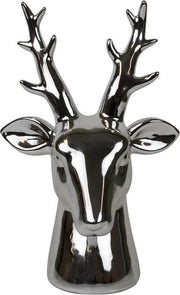 Zilverkleurige Spaarpot Hert (24 cm)