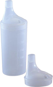 Comforthulpmiddelen Drinkbekerset met lange tuitdeksels - transparant