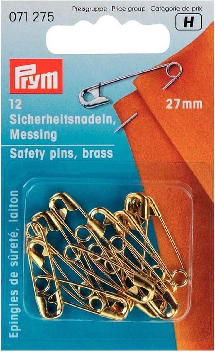 Veiligheidsspelden Nr1 27mm Op Kaartjes